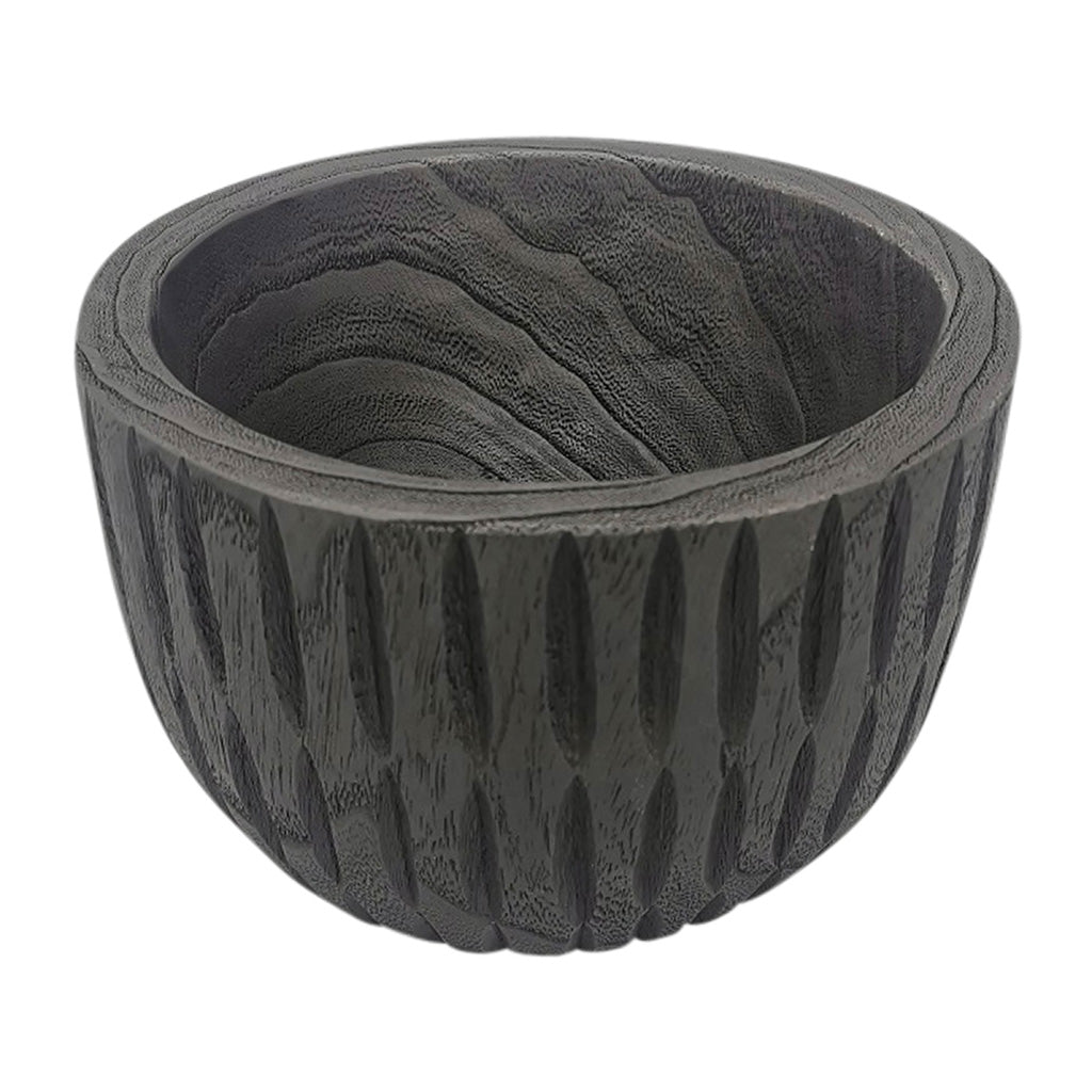 Ridged Bowl, Black