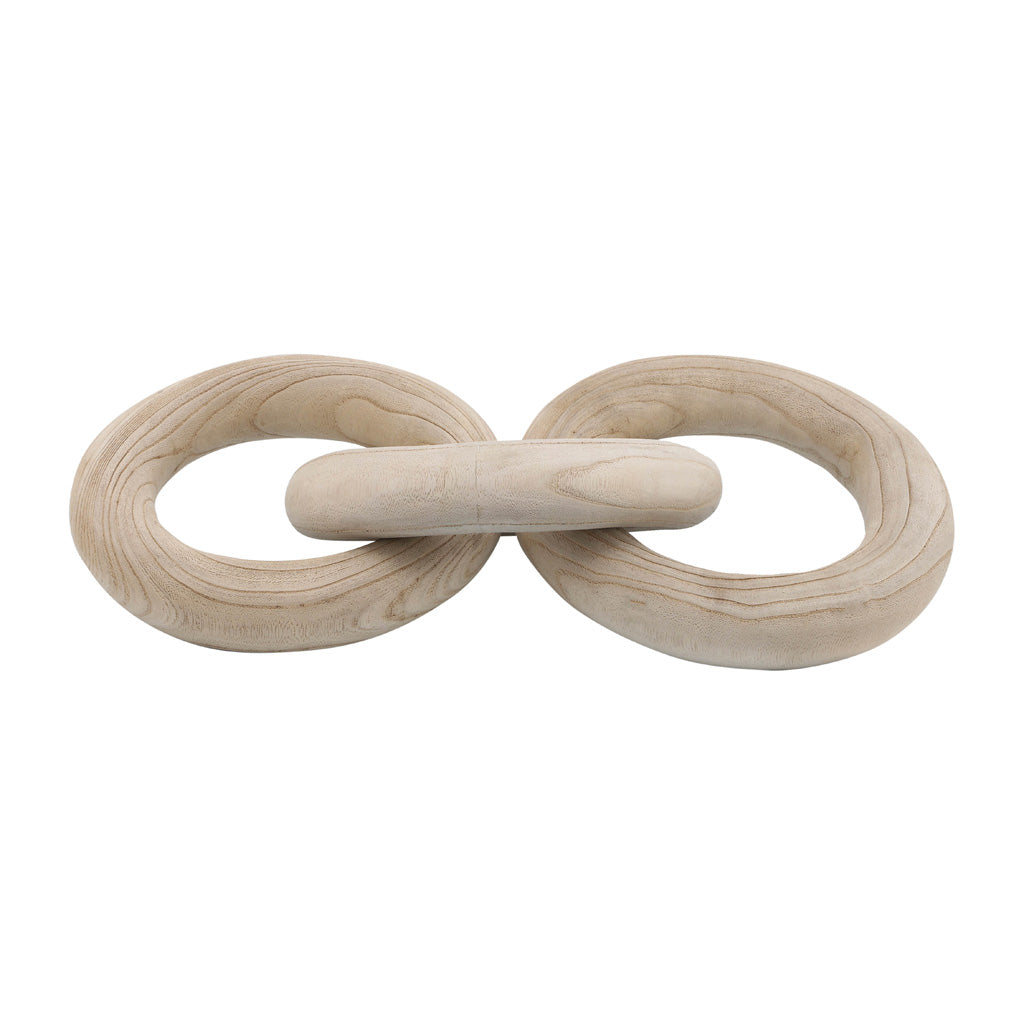 3 Wooden Rings, Natural