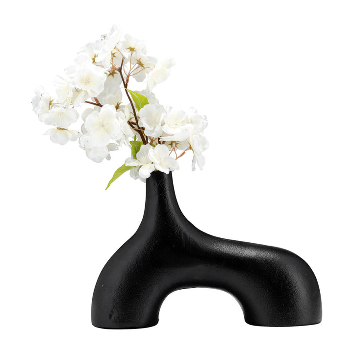 Abstract Vase, Black